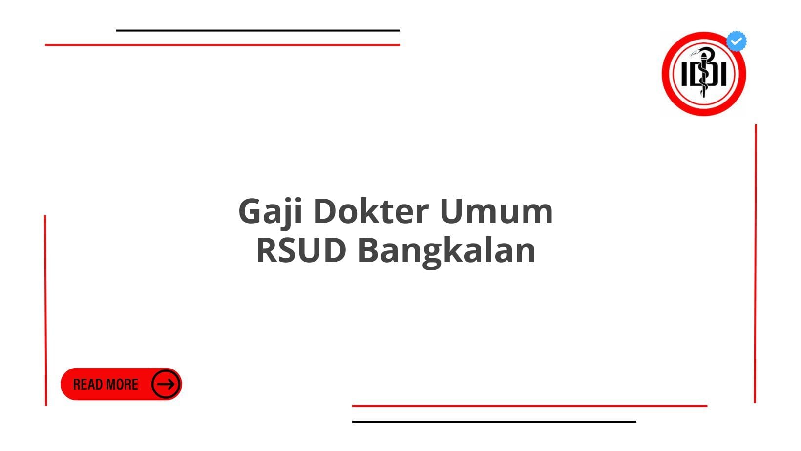 Gaji Dokter Umum RSUD Bangkalan