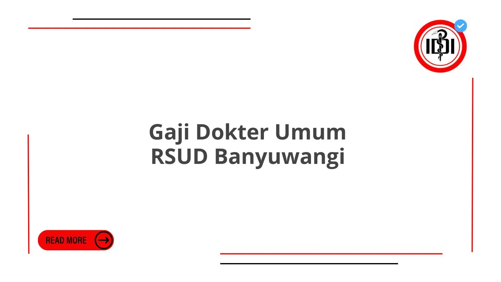 Gaji Dokter Umum RSUD Banyuwangi