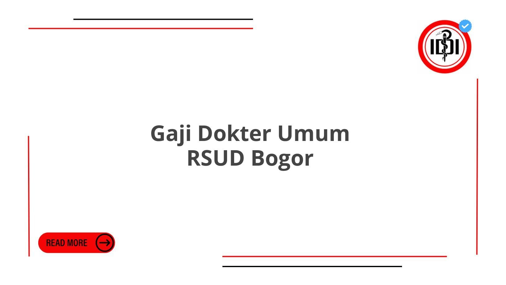 Gaji Dokter Umum RSUD Bogor