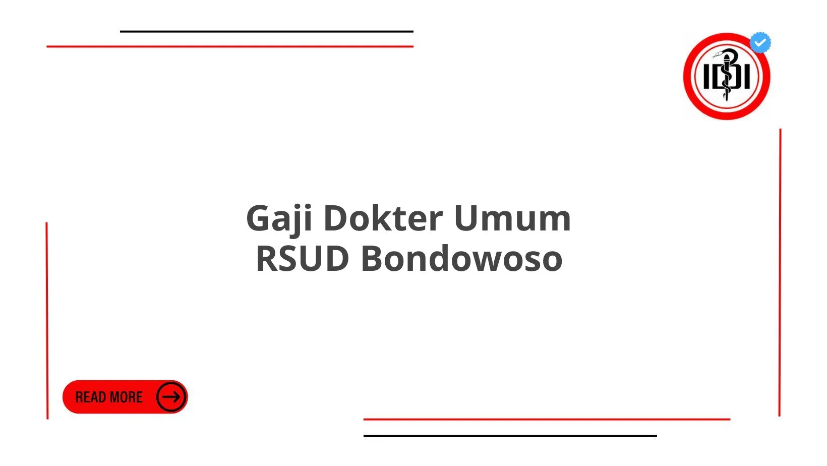 Gaji Dokter Umum RSUD Bondowoso
