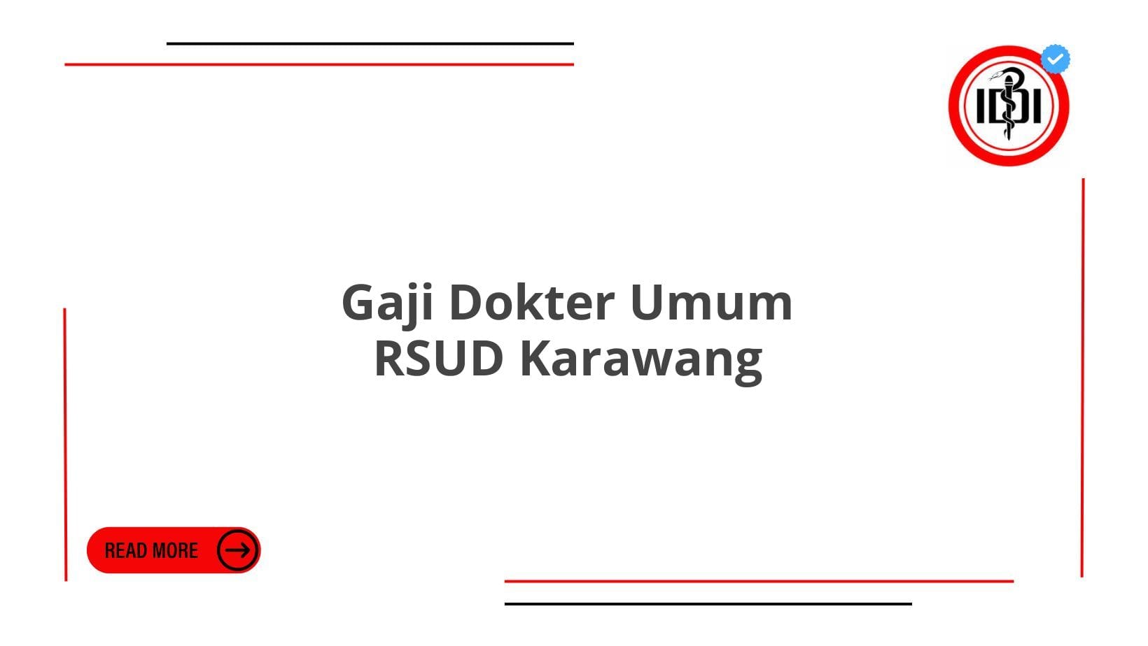 Gaji Dokter Umum RSUD Karawang