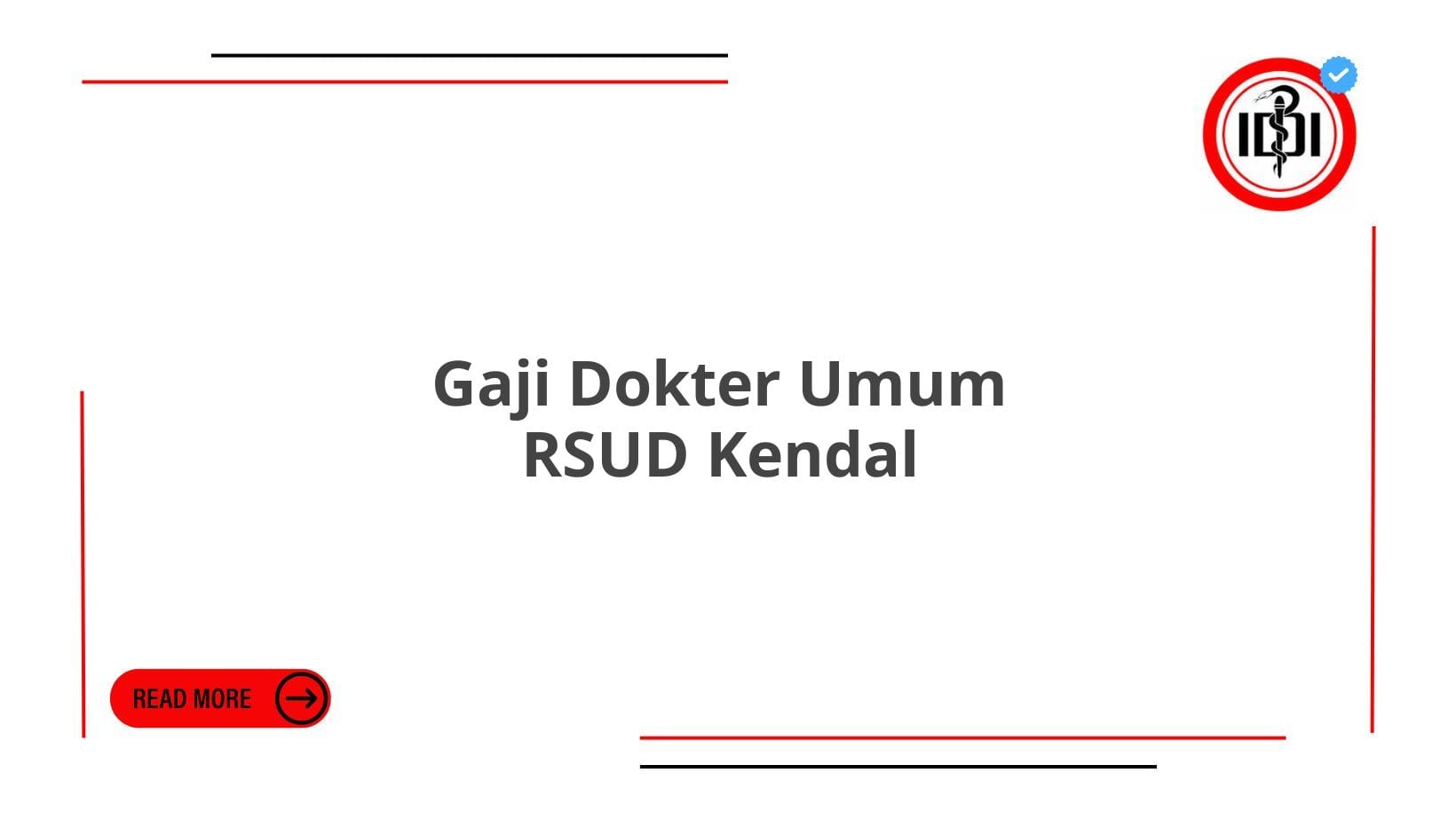 Gaji Dokter Umum RSUD Kendal