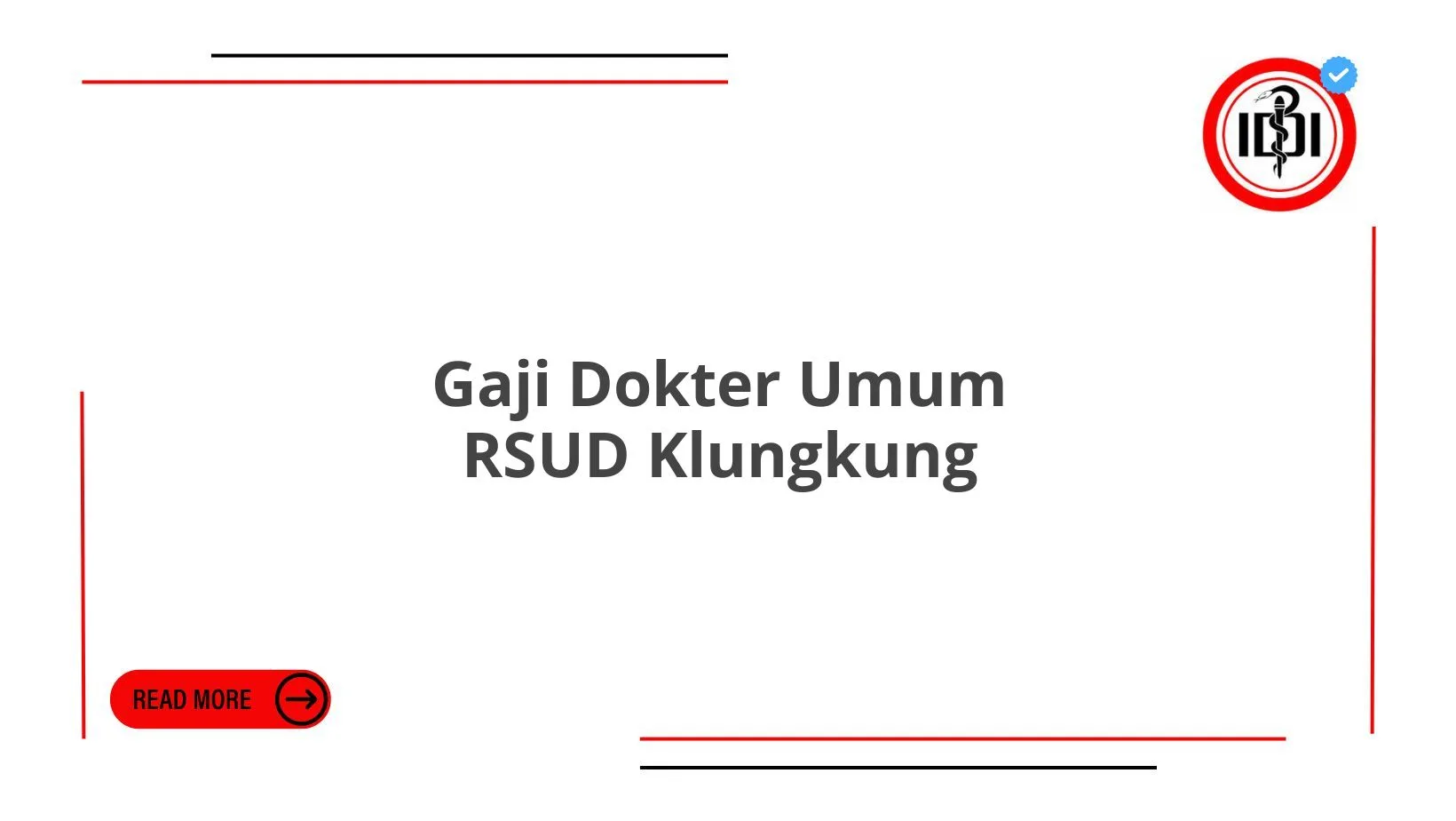 Gaji Dokter Umum RSUD Klungkung