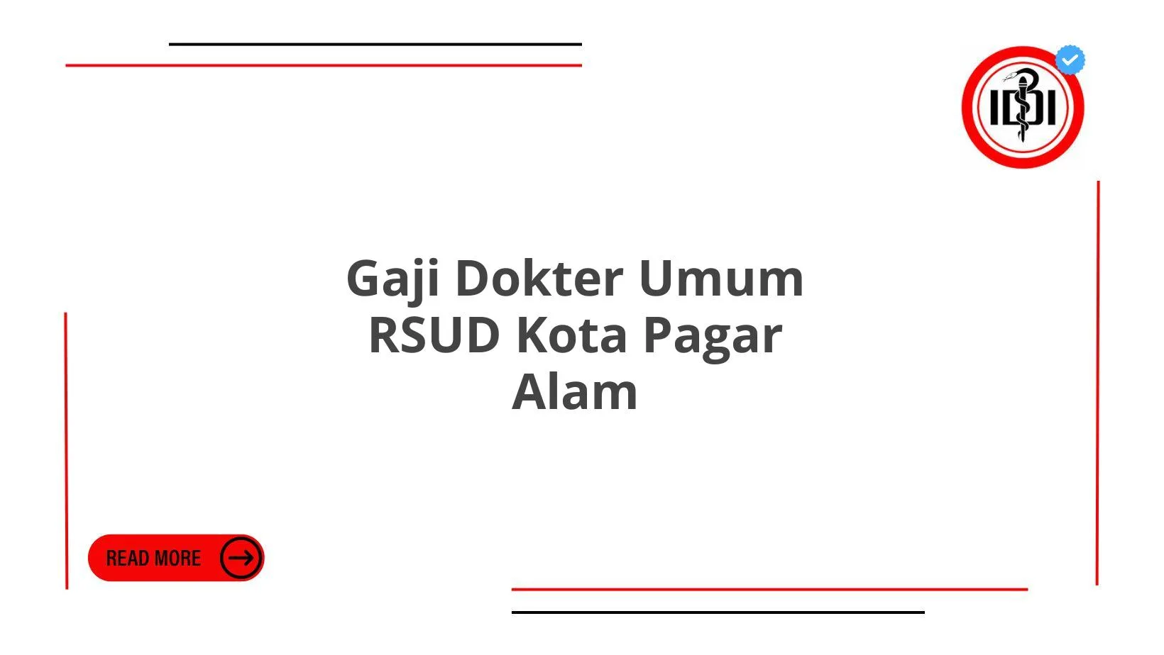 Gaji Dokter Umum RSUD Kota Pagar Alam