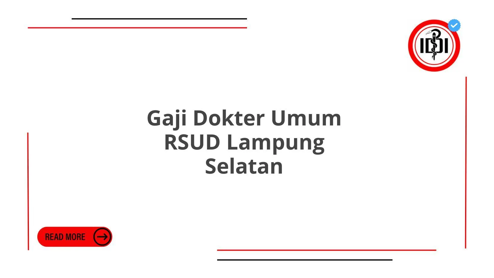 Gaji Dokter Umum RSUD Lampung Selatan