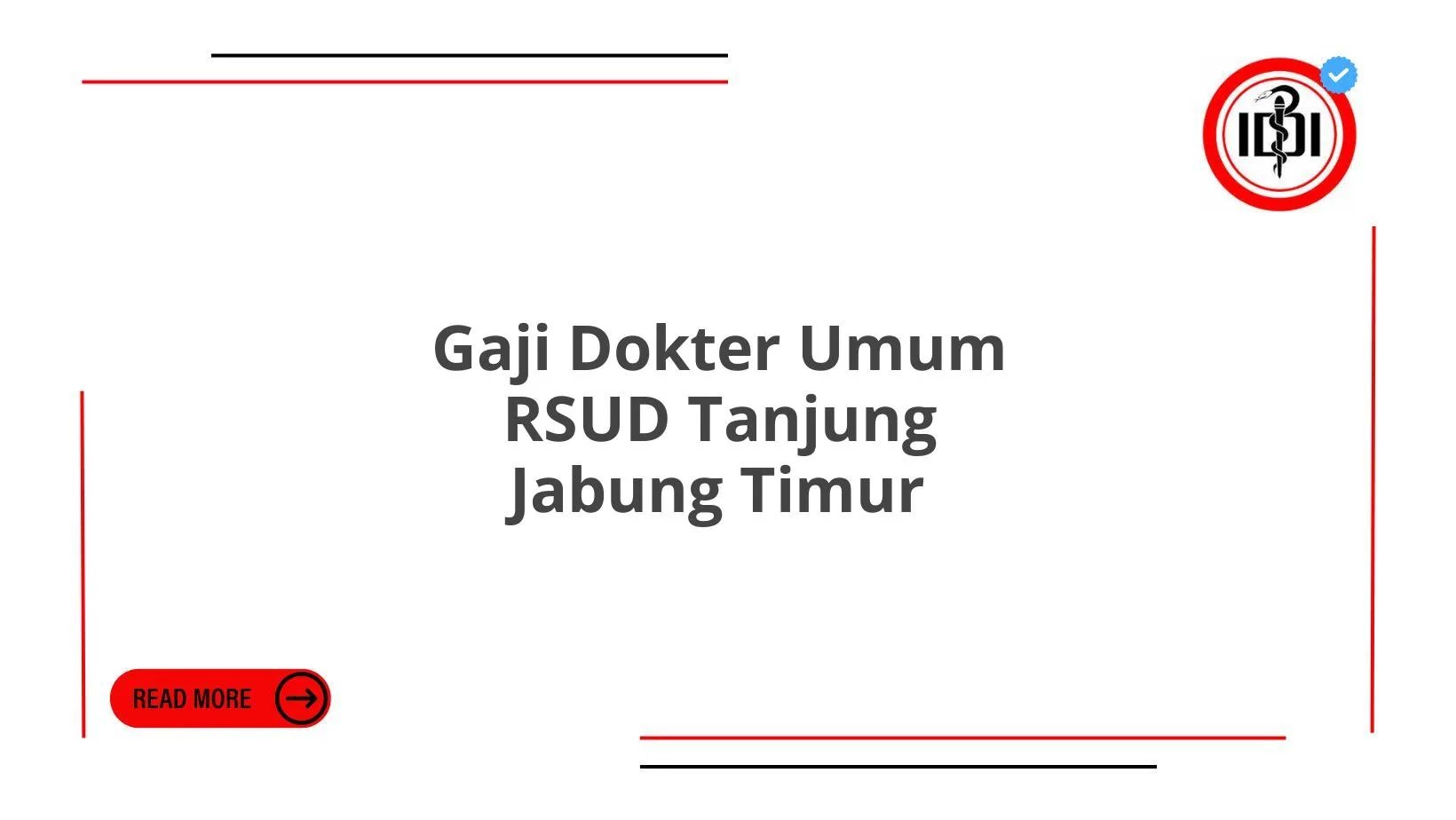 Gaji Dokter Umum RSUD Tanjung Jabung Timur