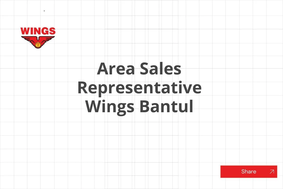 Area Sales Representative Wings Bantul
