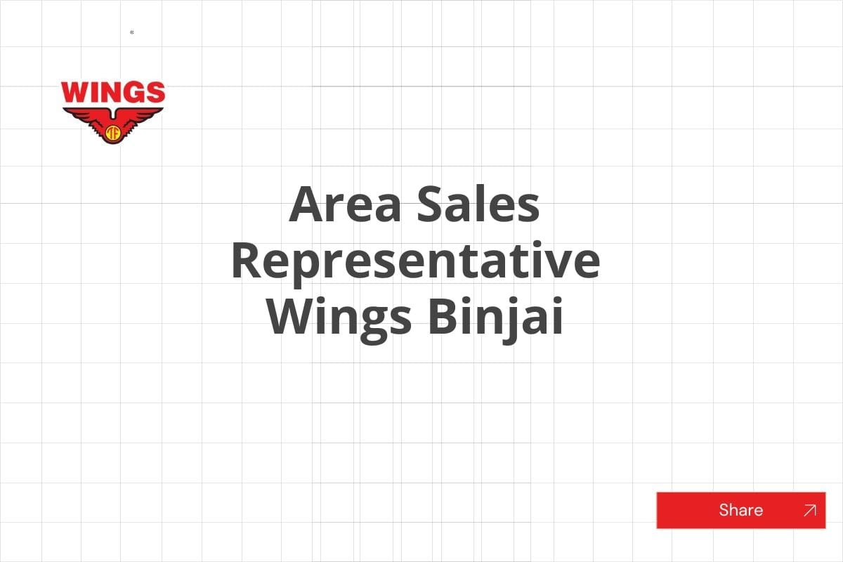Area Sales Representative Wings Binjai