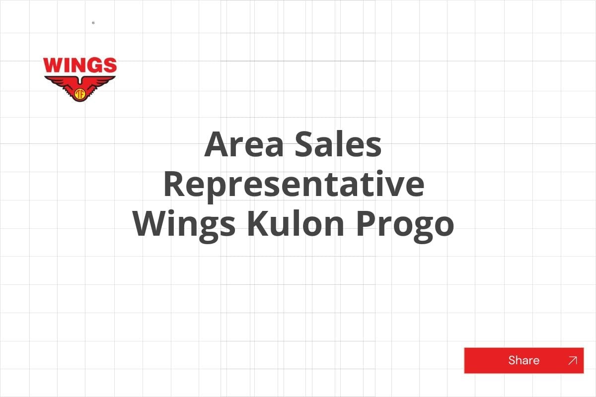 Area Sales Representative Wings Kulon Progo