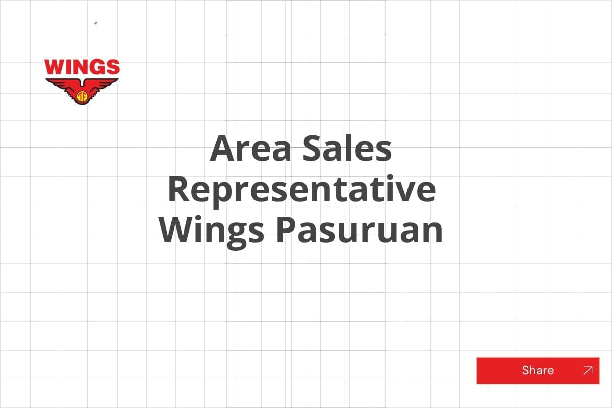 Area Sales Representative Wings Pasuruan