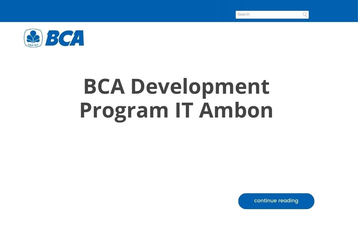 BCA Development Program IT Ambon