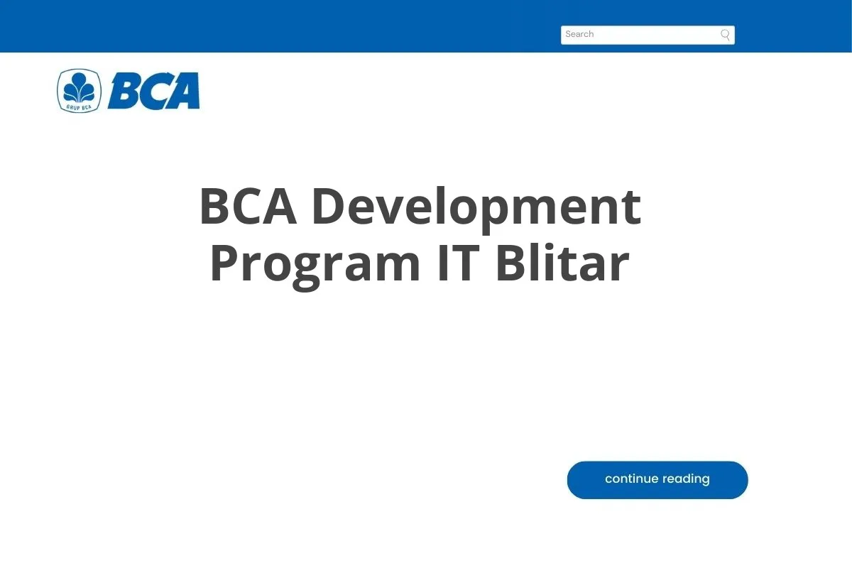 BCA Development Program IT Blitar