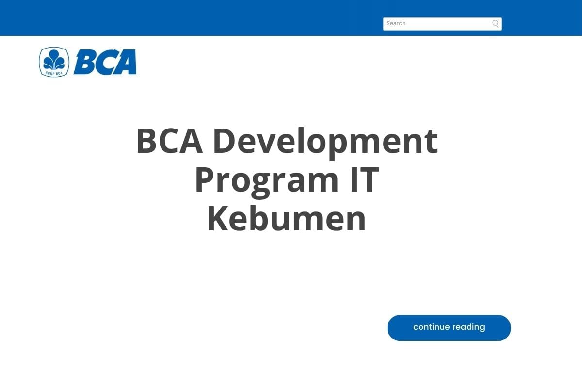 BCA Development Program IT Kebumen
