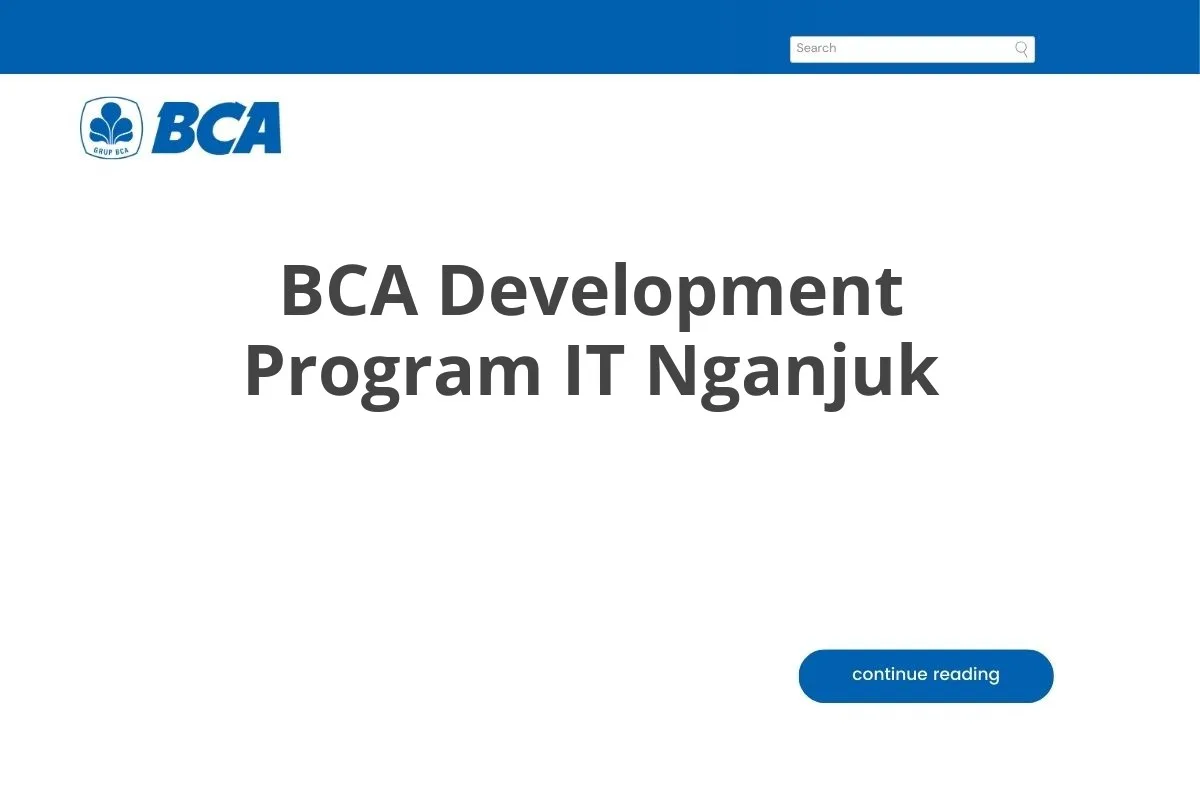 BCA Development Program IT Nganjuk