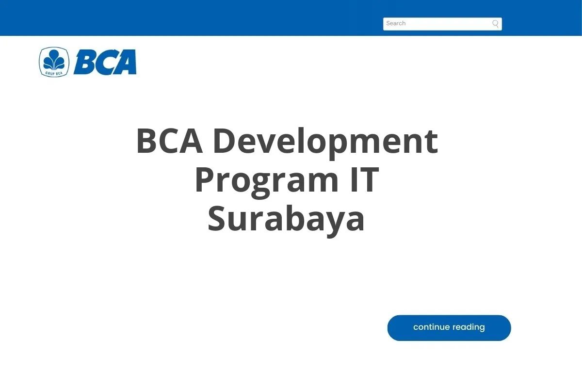 BCA Development Program IT Surabaya
