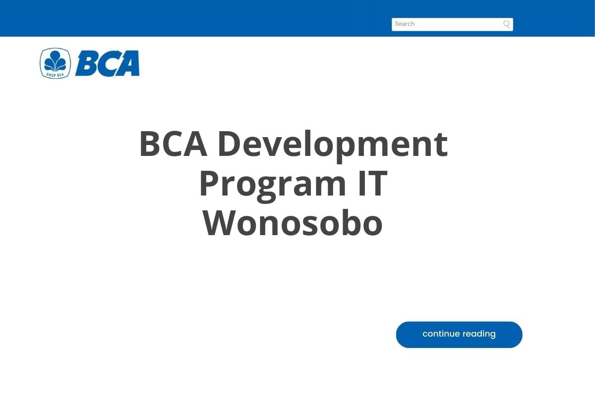 BCA Development Program IT Wonosobo