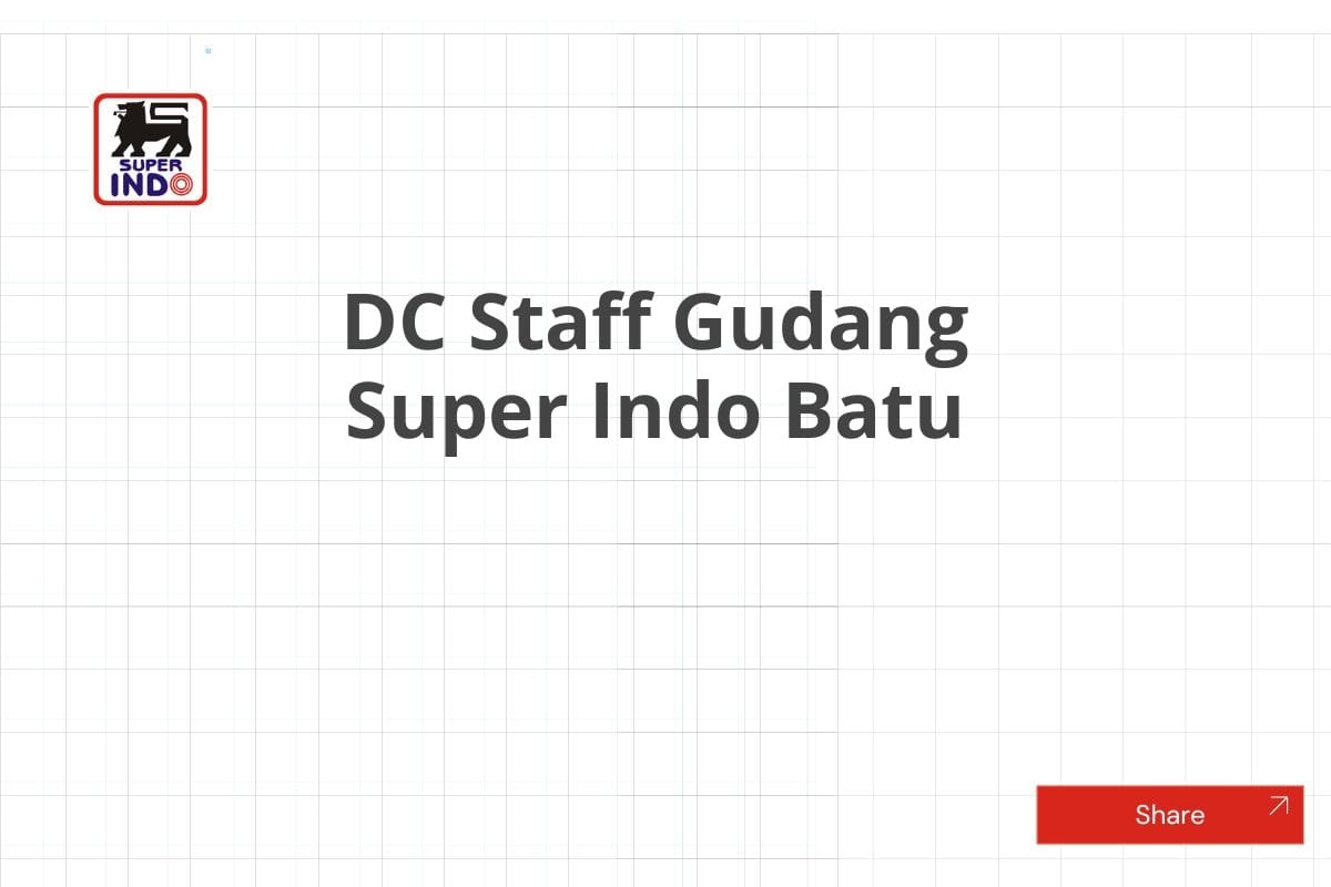 DC Staff Gudang Super Indo Batu